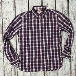 Brooks Brothers Red Fleece Plaid Button Down Long Sleeve Shirt